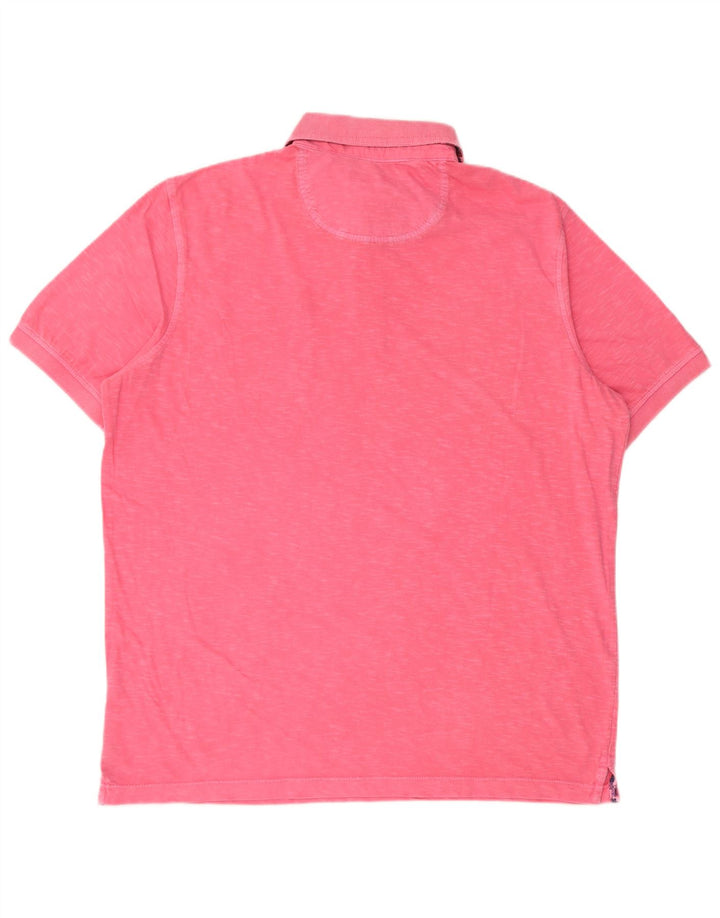 Bugatti Herren Garment Dyed Poloshirt XL Pink