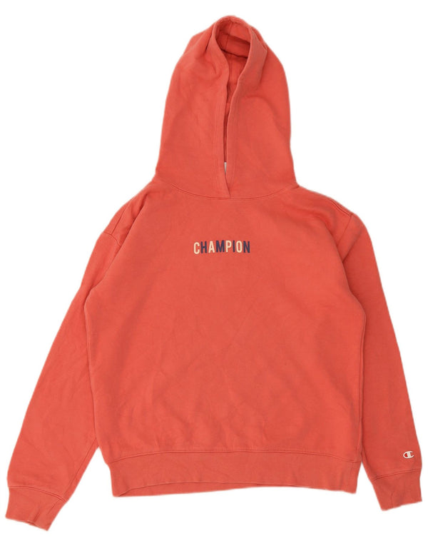 Champion Mädchen-Kapuzenpullover mit Grafik, 15–16 Jahre, 2XL, rosa, Baumwolle