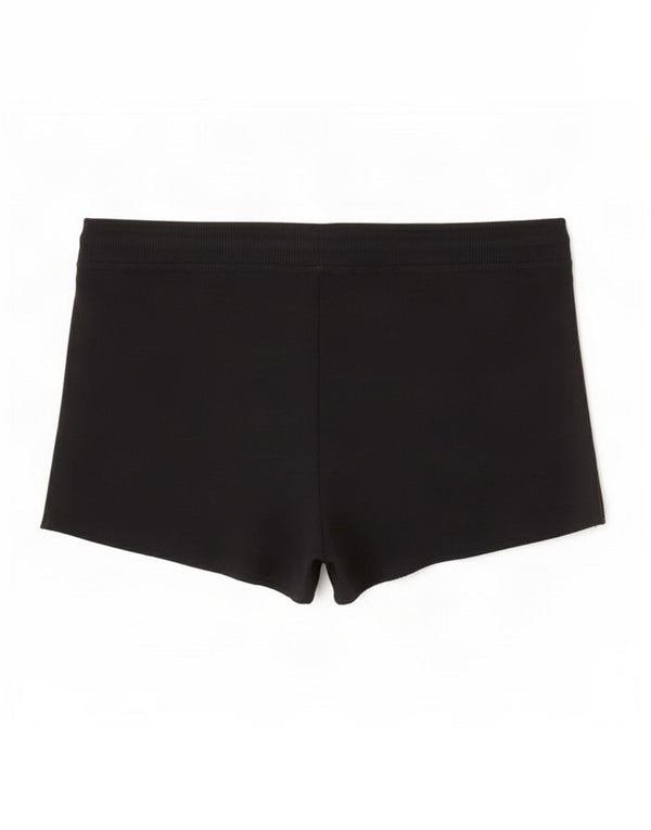 Hollister Damen Graphic Sport Shorts UK 6 XS Schwarz Baumwolle