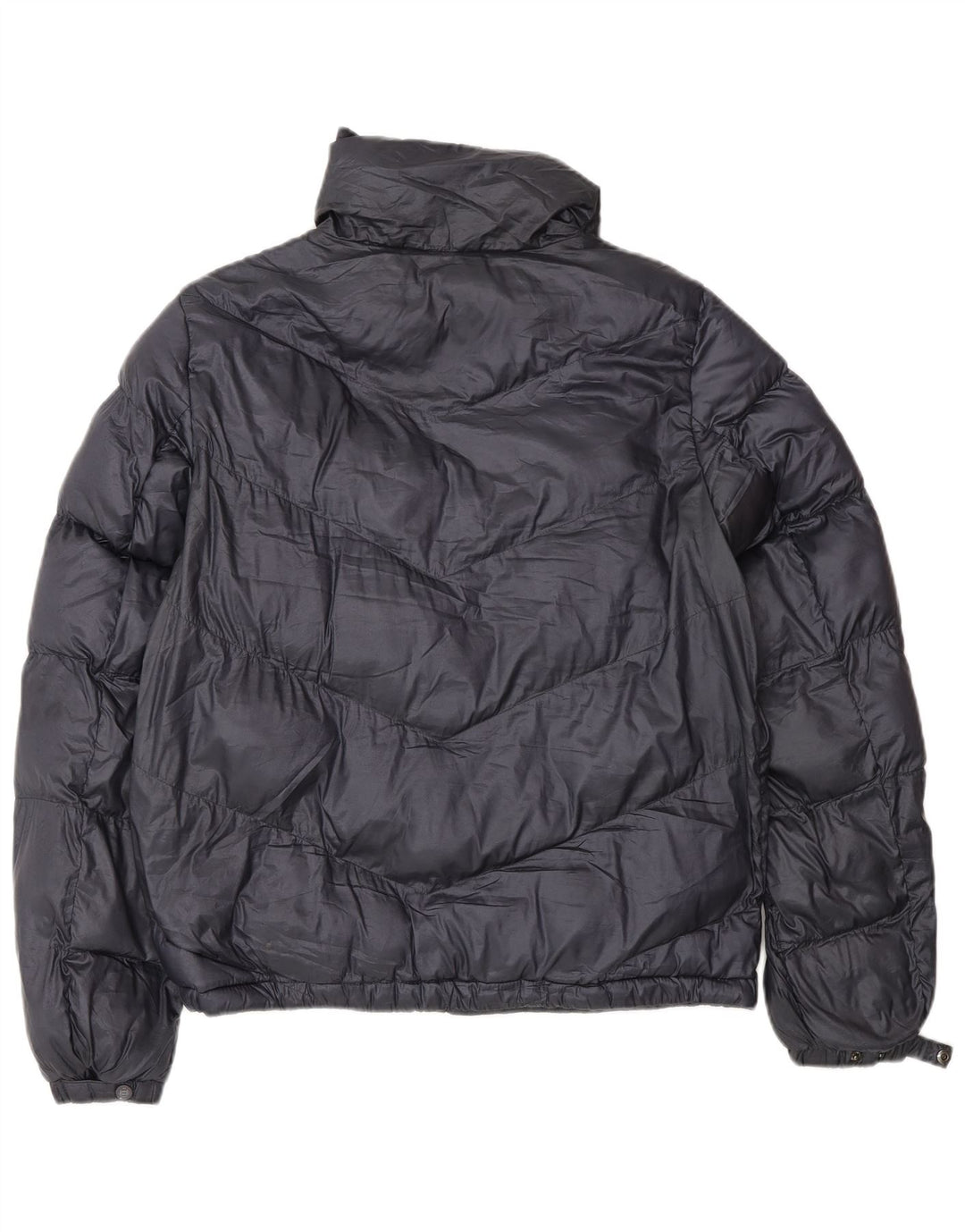 Massimo Dutti Herren Wattierte Jacke UK 36 Small Marineblau Polyester