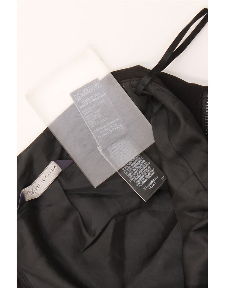 Marks & Spencer Damen Bleistiftrock UK 10 Small W28 Schwarz Polyester