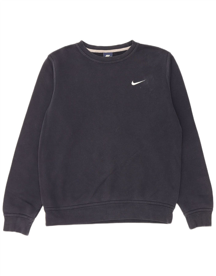 NIKE Herren-Sweatshirt, mittelgroß, marineblau, Baumwolle