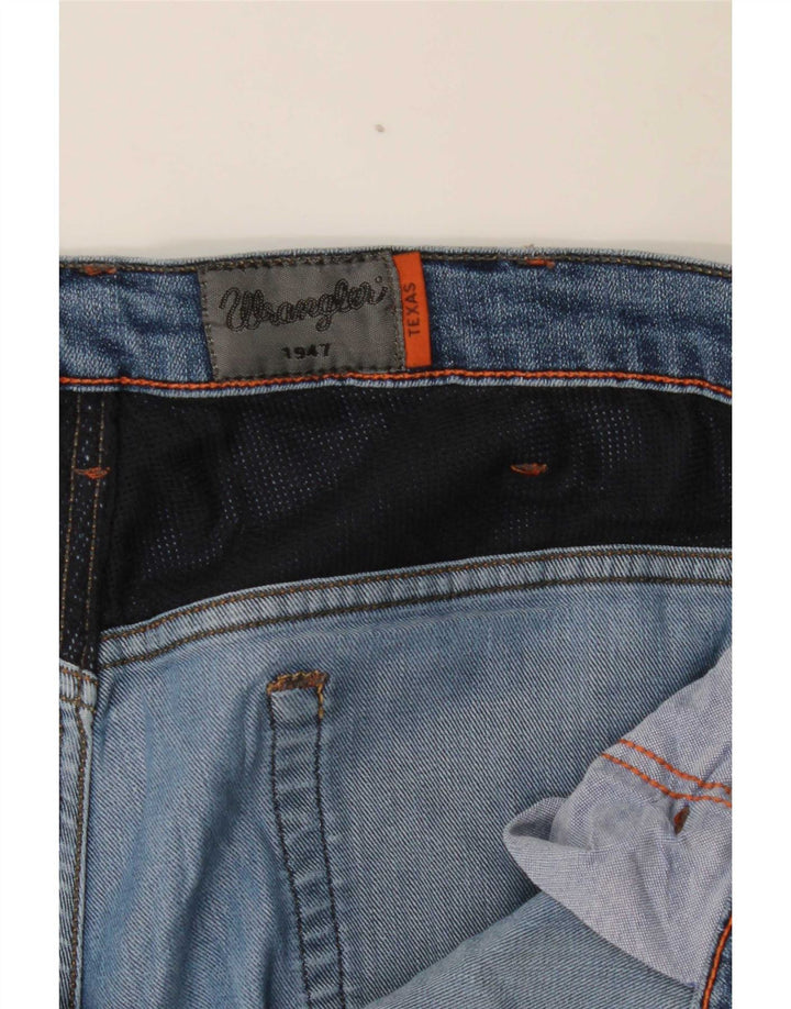 Wrangler Herren Distressed Straight Jeans W38 L27 Blau