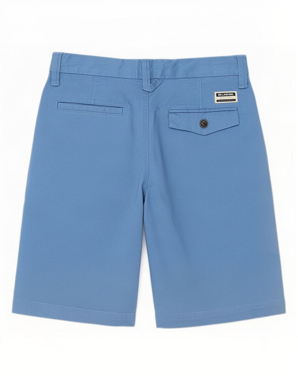 Billabong Damen Chinoshorts UK 12 Medium W28 Blaue Baumwolle