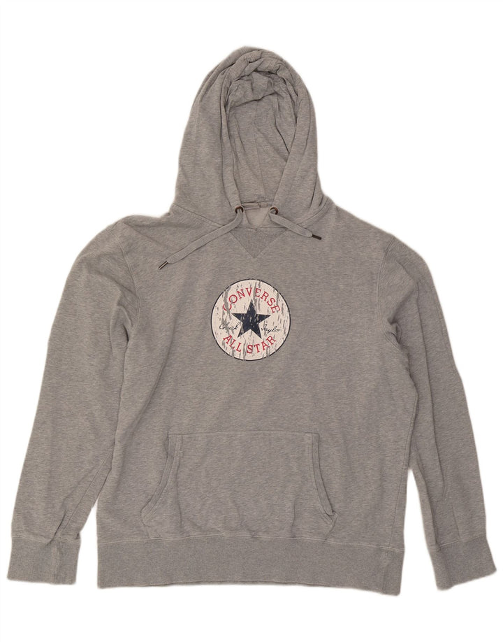 Converse Herren Graphic Hoodie Pullover XL Grau meliert