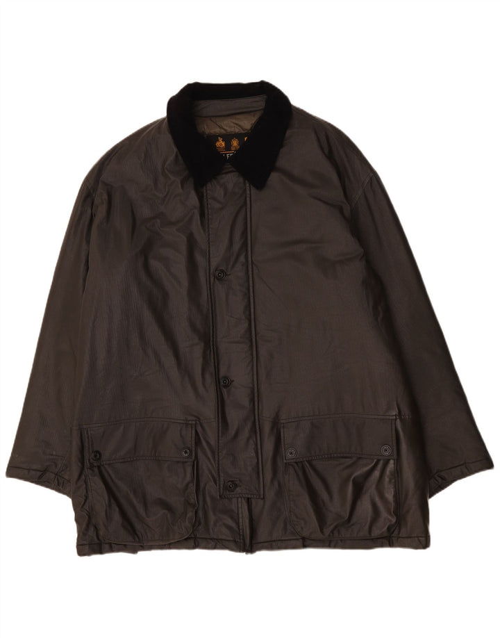 Belfe & Herren Utility-Jacke UK 44 2XL Schwarz