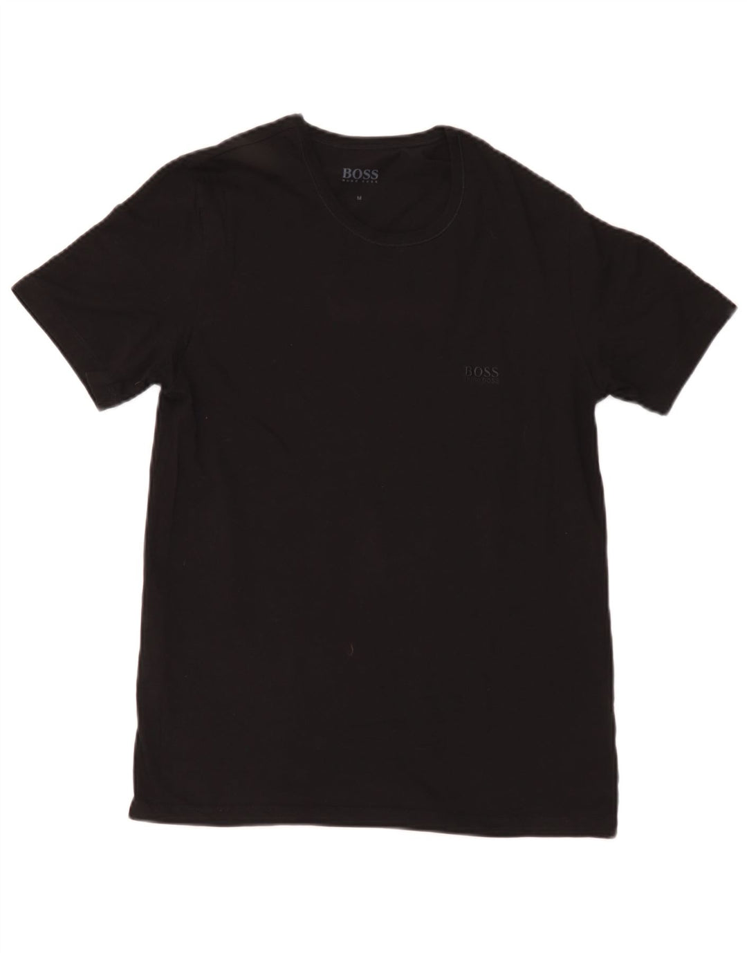 Hugo Boss Herren T-Shirt Top Medium Schwarz Baumwolle