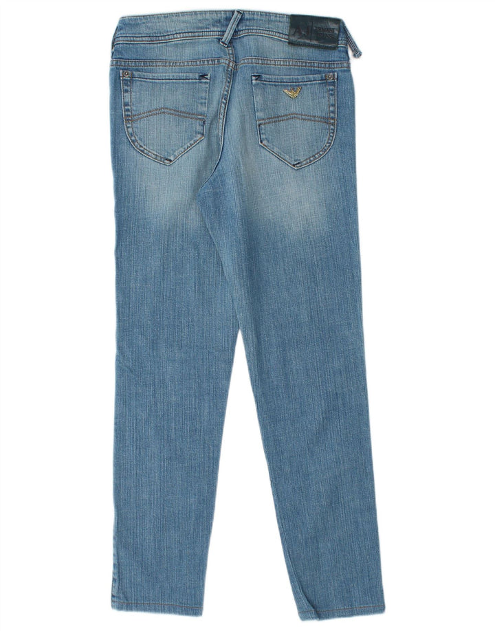 Armani Damen Skinny Jeans W27 L27 Blaue Baumwolle