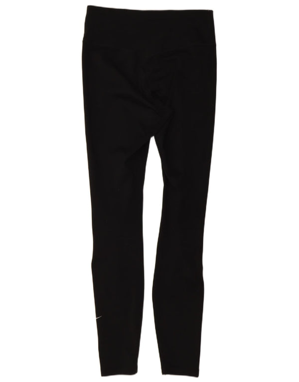 Nike Damen Dri Fit Leggings UK 8 Small Schwarz Polyester