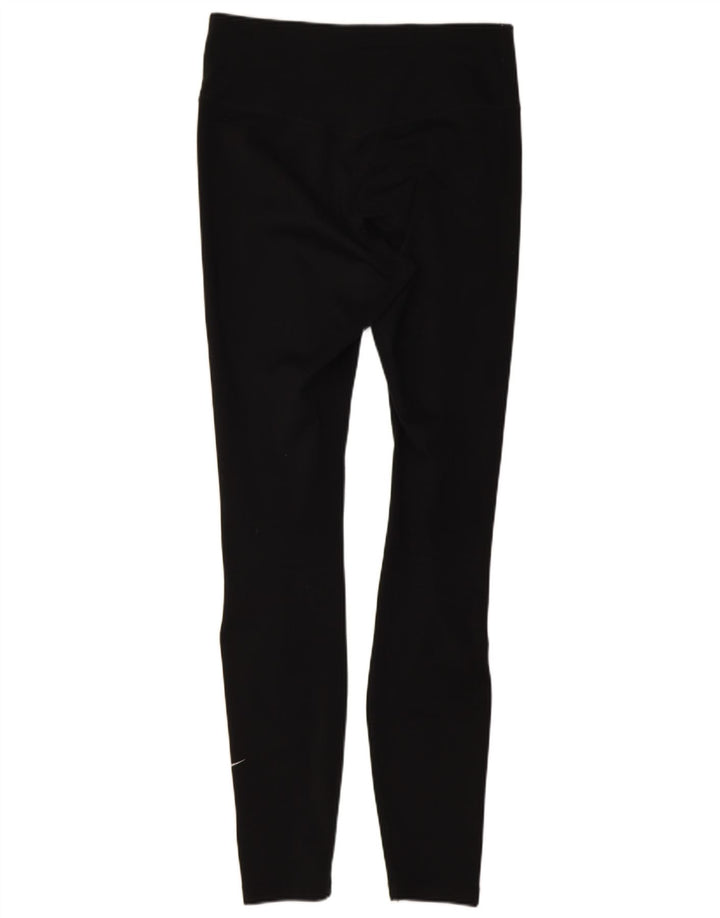 Nike Damen Dri Fit Leggings UK 8 Small Schwarz Polyester