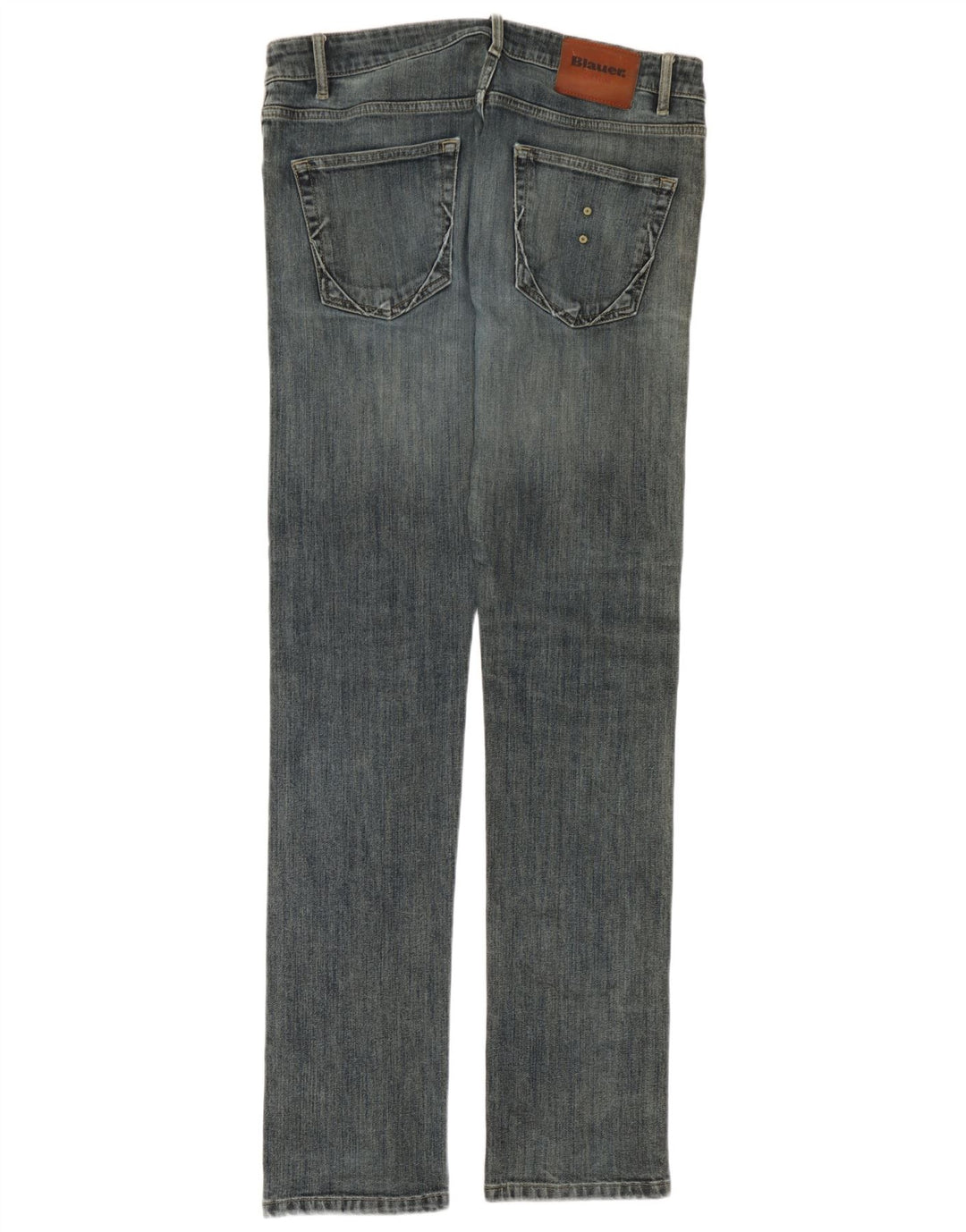 Blauer Herren Slim Jeans W34 L34 Blaue Baumwolle