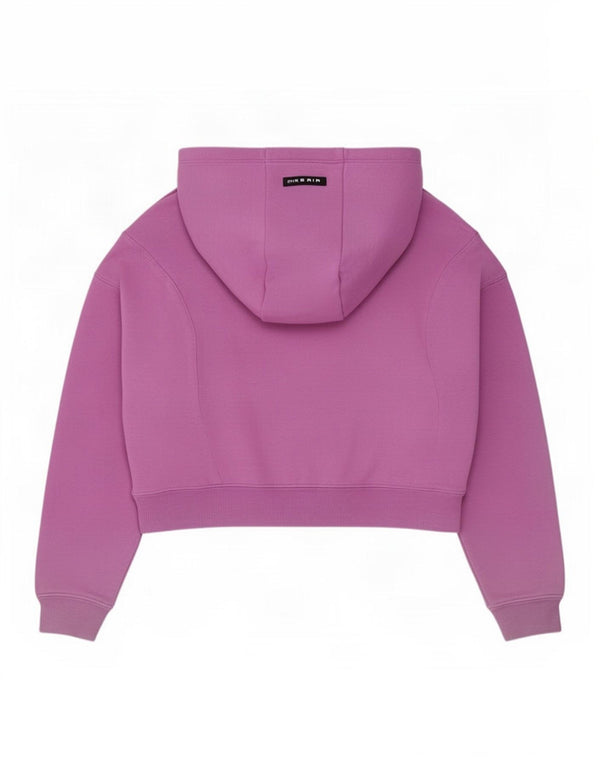 Nike Crop Graphic Hoodie-Pullover für Mädchen, 10–11 Jahre, mittelviolette Baumwolle