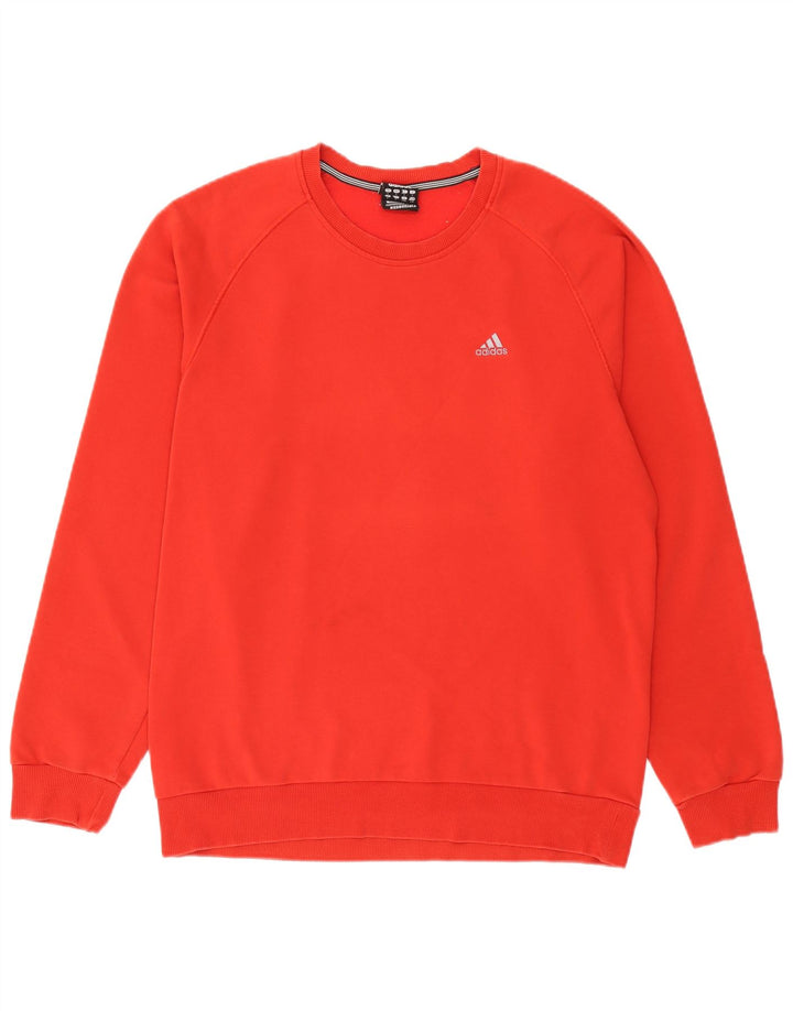 Adidas Herren Clima 365 Sweatshirt Pullover Große rote Baumwolle