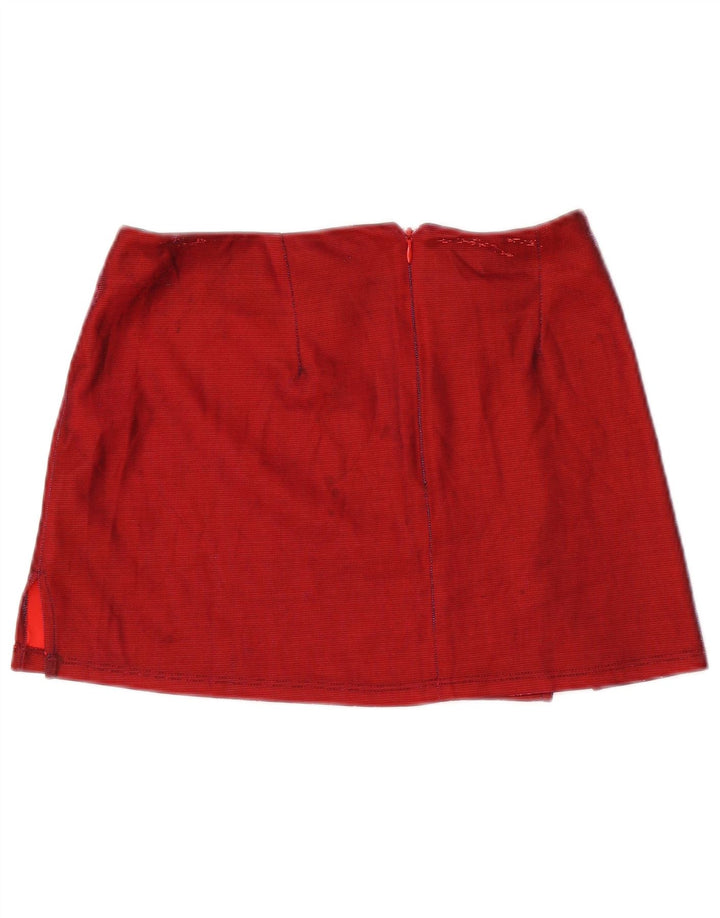 URBAN OUTFITTERS Damen Minirock Small W28 Kastanienbraunes Polyester