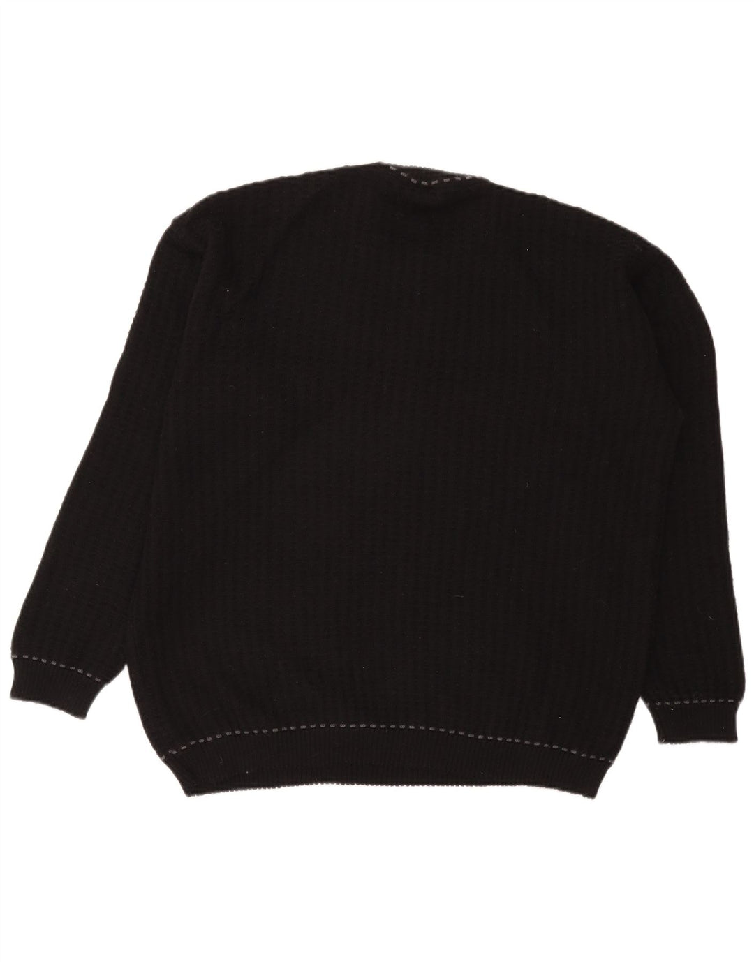 Joop Herren-Pullover mit Rundhalsausschnitt, EU 56, XL, schwarze Wolle