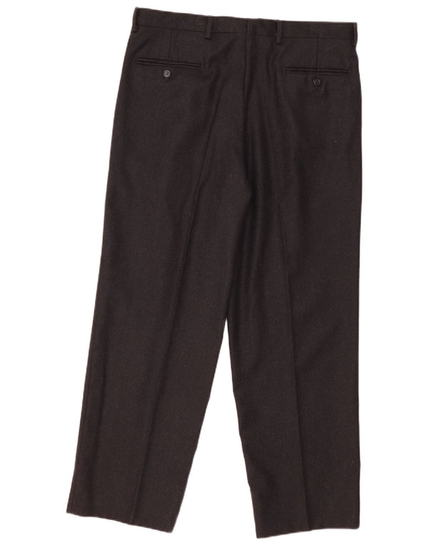 Titanus Mens Pegged Suit Hose IT 52 XL W36 L29 Graue Schurwolle