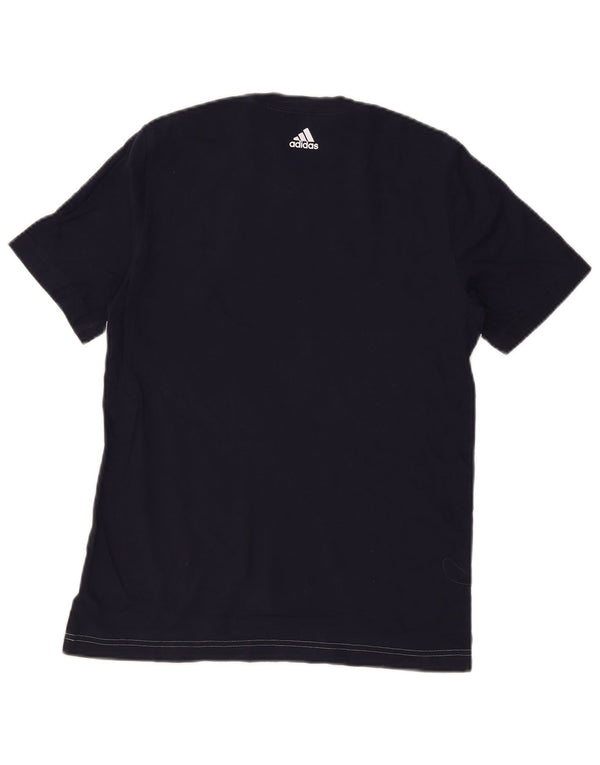 Adidas T-Shirt mit Grafik für Jungen, 13–14 Jahre, Marineblau, Colourblock-Baumwolle