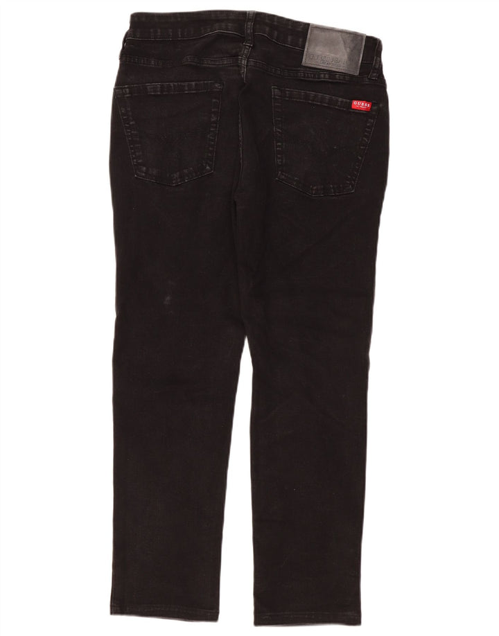 Guess Damen Slim Tapered Jeans W32 L27 Schwarz