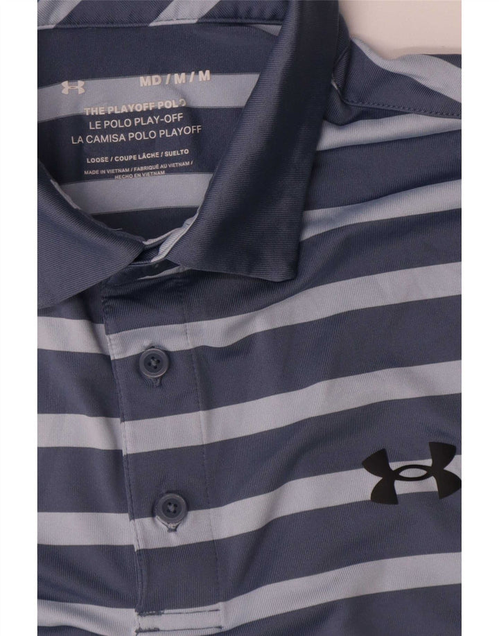 Under Armour Herren Poloshirt Mittelblau gestreift