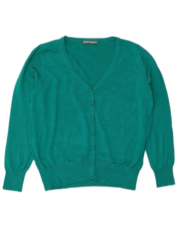 Marks & Spencer Damen Strickjacke UK 18 XL Grüne Viskose