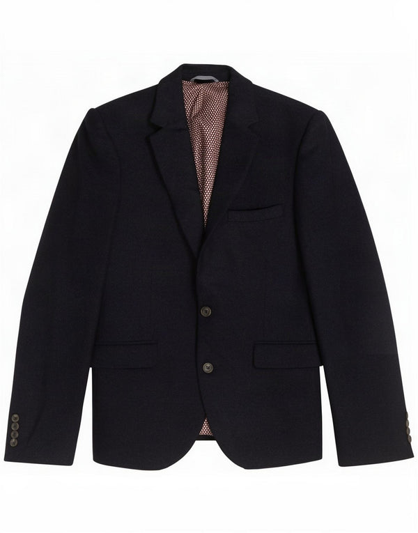 Marks & Spencer Herren kurze 2-Knopf-Blazerjacke UK 40 Large Marineblau