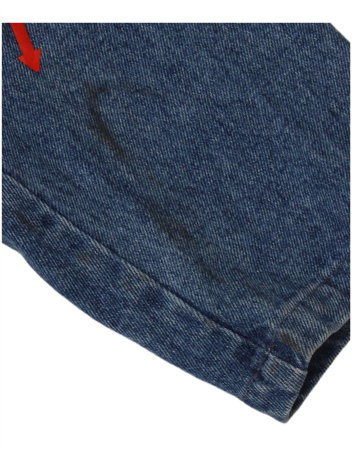 Bianca Maria Caselli Damen 1-Knopf-Denim-Blazer-Jacke, Gr. 10, klein, Blau