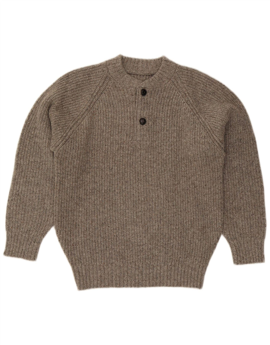 Vintage Herren Pullover mit Rundhalsausschnitt Mittelgrau