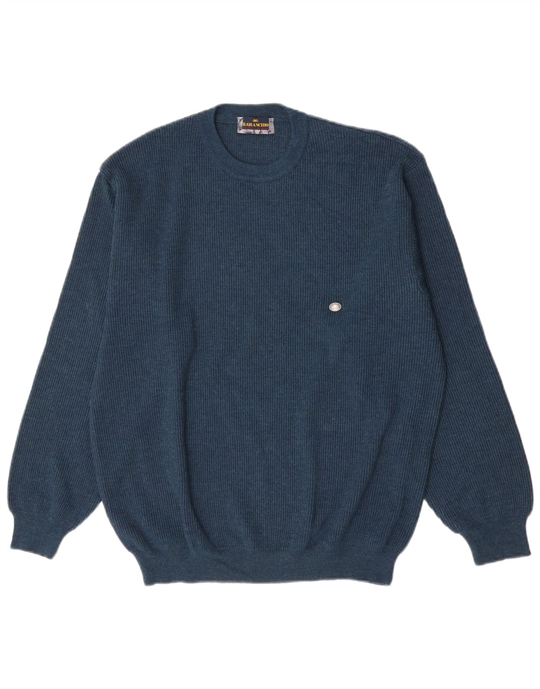 Il Granchio Herren-Pullover mit Rundhalsausschnitt, Größe L, Marineblau