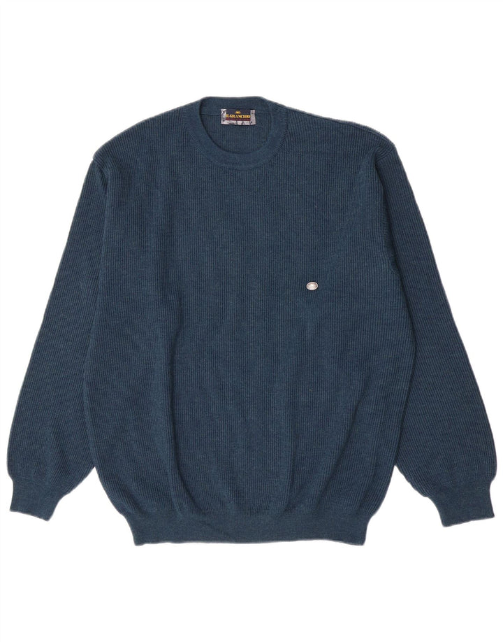 Il Granchio Herren-Pullover mit Rundhalsausschnitt, Größe L, Marineblau