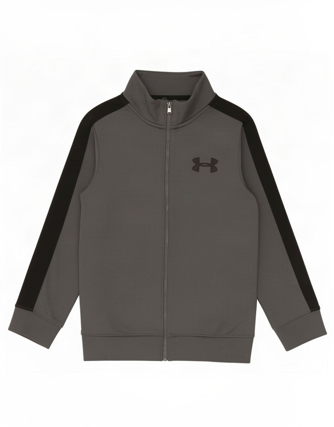 Under Armour Jungen-Trainingsanzug-Top-Jacke, 7–8 Jahre, Größe S, Grau, Farbblock