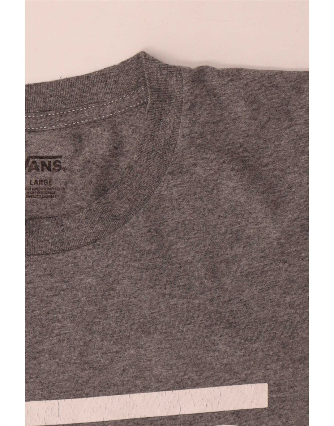 Vans Herren-T-Shirt mit Grafik, Größe L, Grau, Baumwolle