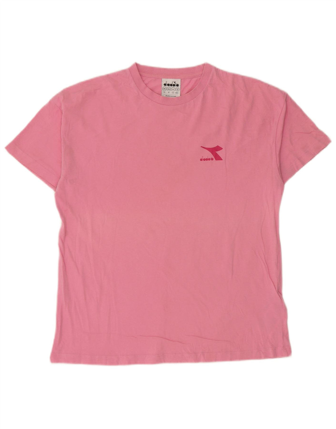 DIADORA T-Shirt-Oberteil für Mädchen, 13–14 Jahre, 2XL, rosa, Baumwolle