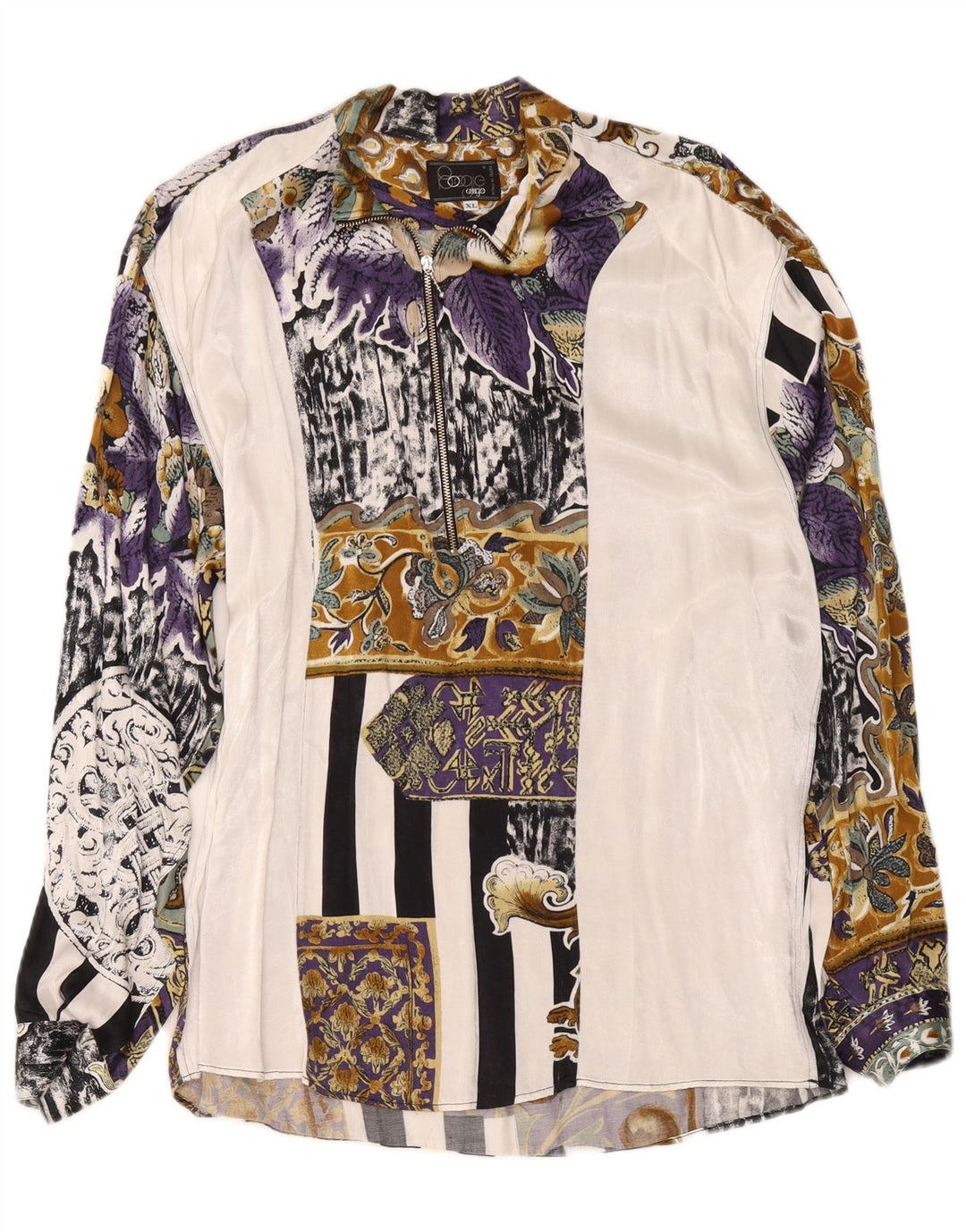 BOOGIE Herren Pullover Shirt XL Weiß Patchwork