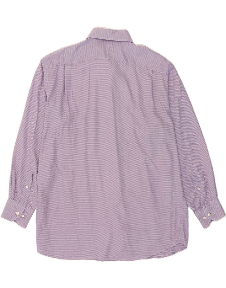 TOMMY BAHAMA Mens Shirt Size 16 1/2 Large Purple Check Cotton Vintage Tommy Bahama and Second-Hand Tommy Bahama from Messina Hembry 