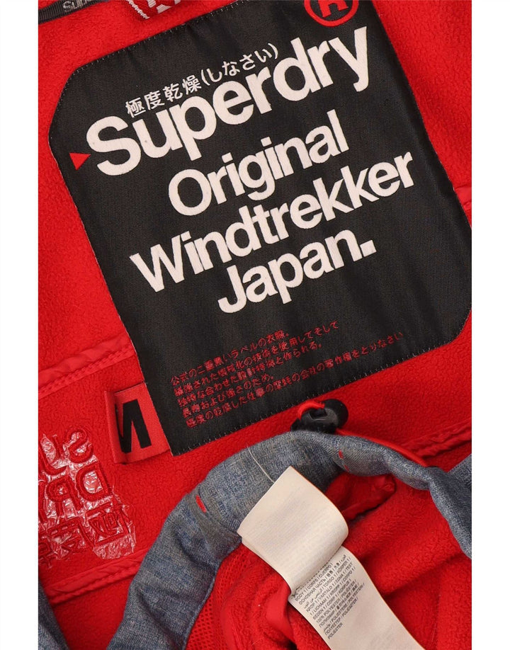 Superdry Herren Windtrekker Graphic Windjacke UK 38 Mittelblau