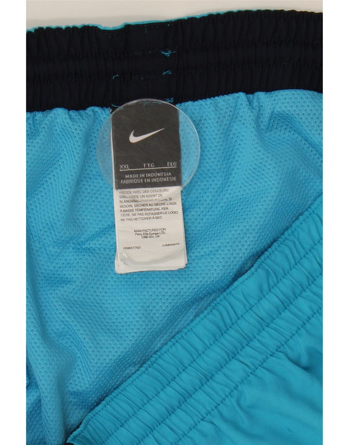 NIKE Herren Sportshorts 2XL Blau Polyester