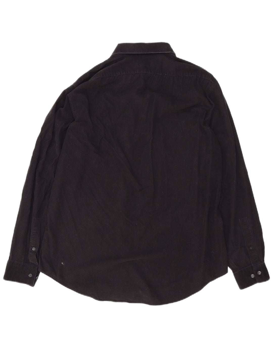 Calvin Klein Herren-Cordhemd, Größe 16 1/2, große schwarze Baumwolle