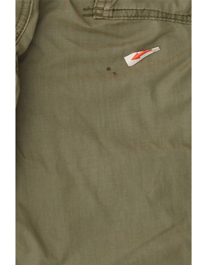 Scotch & Soda Herren Graphic Cargo Shorts W33 Medium Khaki Baumwolle