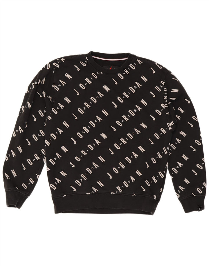 Jordan Herren-Sweatshirt mit Grafik, Größe S, schwarze Baumwolle