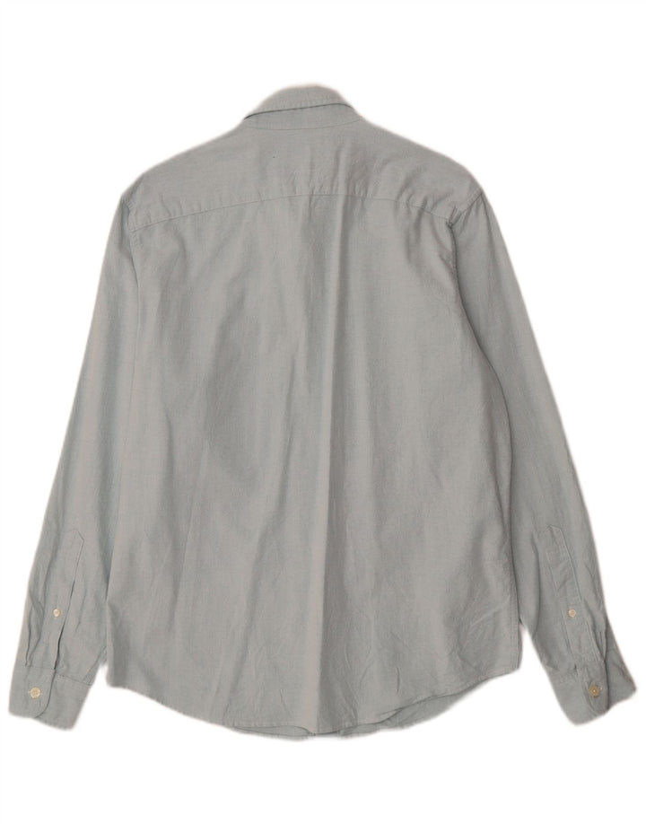 Abercrombie & Fitch Herren Stretch-Hemd, Größe L, Blau, Baumwolle