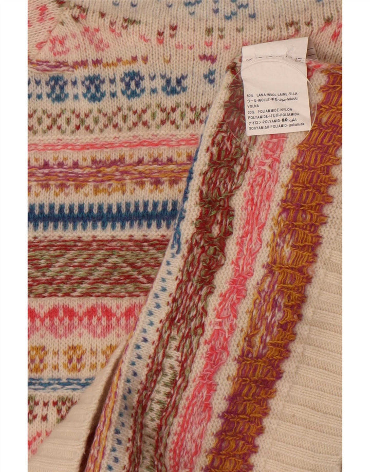 Benetton Damen-Pullover mit Rollkragen, Gr. 14, Größe M, mehrfarbig