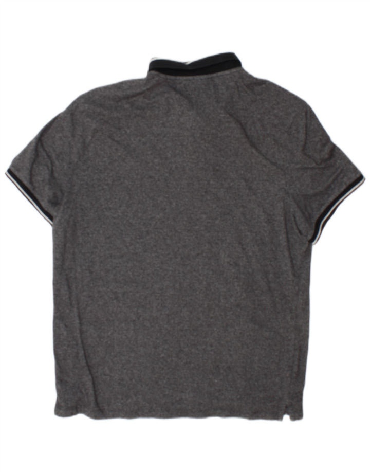 Michael Kors Herren-Poloshirt, groß, grau gefleckt