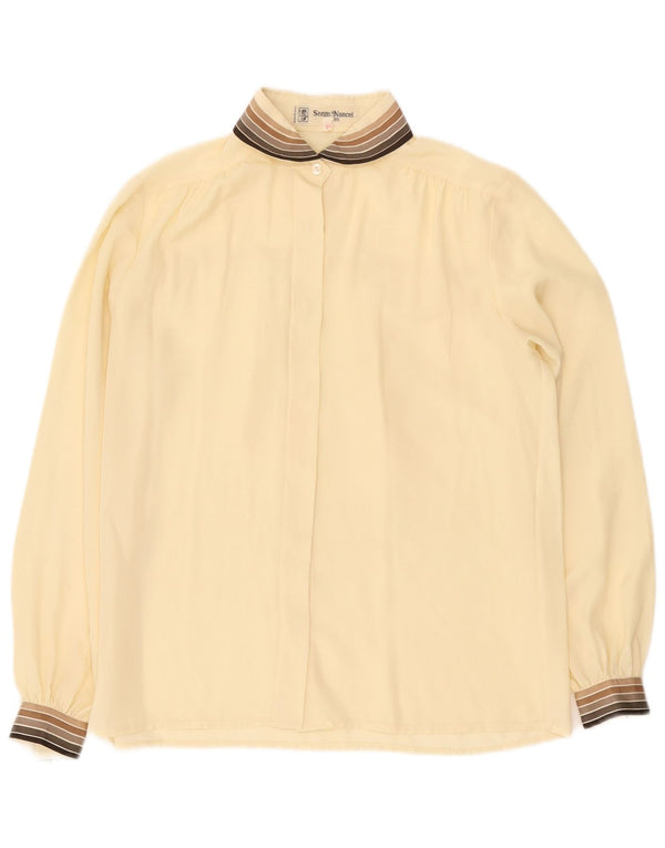 Serge Nancel Damen Hemdbluse EU 38 Medium Off White