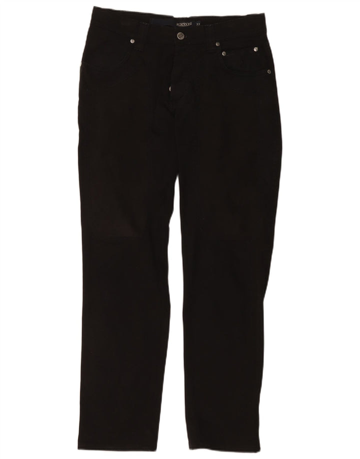 Jeckerson Herren Straight Jeans W33 L28 Schwarze Baumwolle