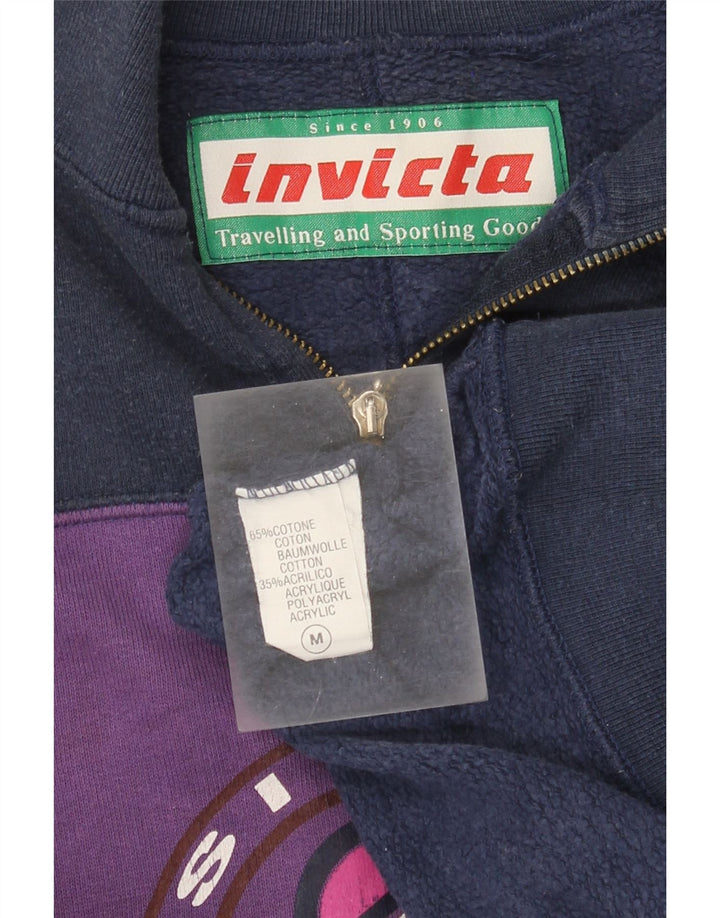 Invicta Herren-Sweatshirt mit Grafik, mittelgroß, Marineblau, Farbblock