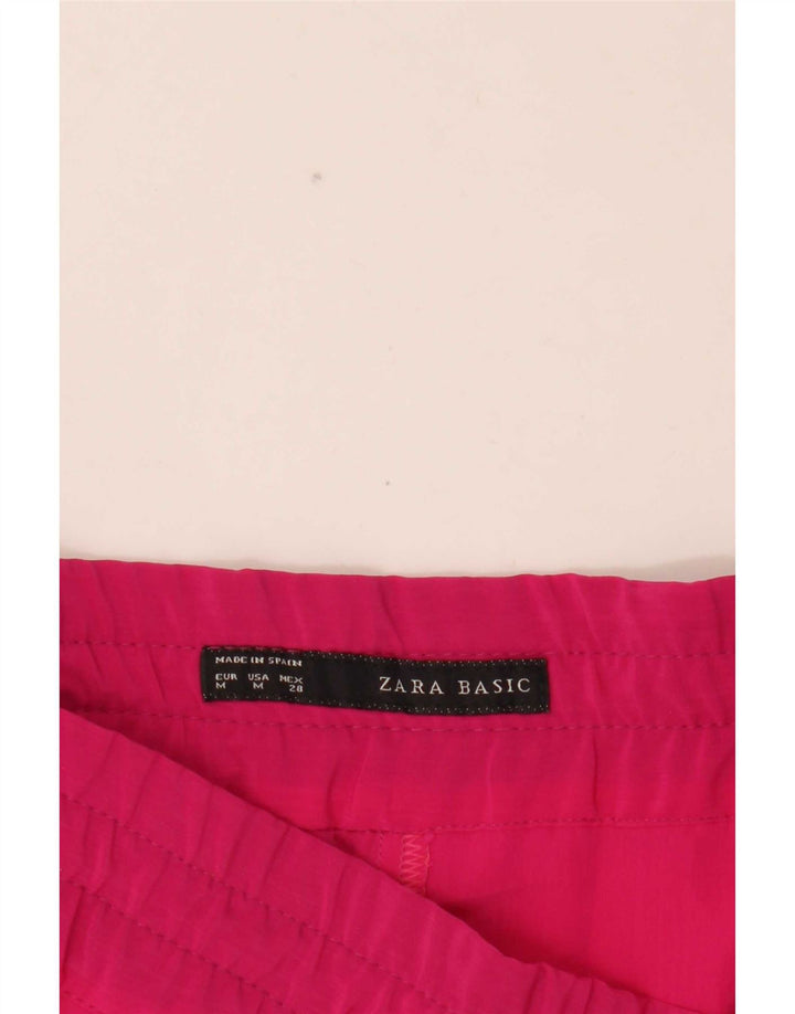 Schmale Freizeithose für Damen von Zara, Größe M, W28, L27, Rosa