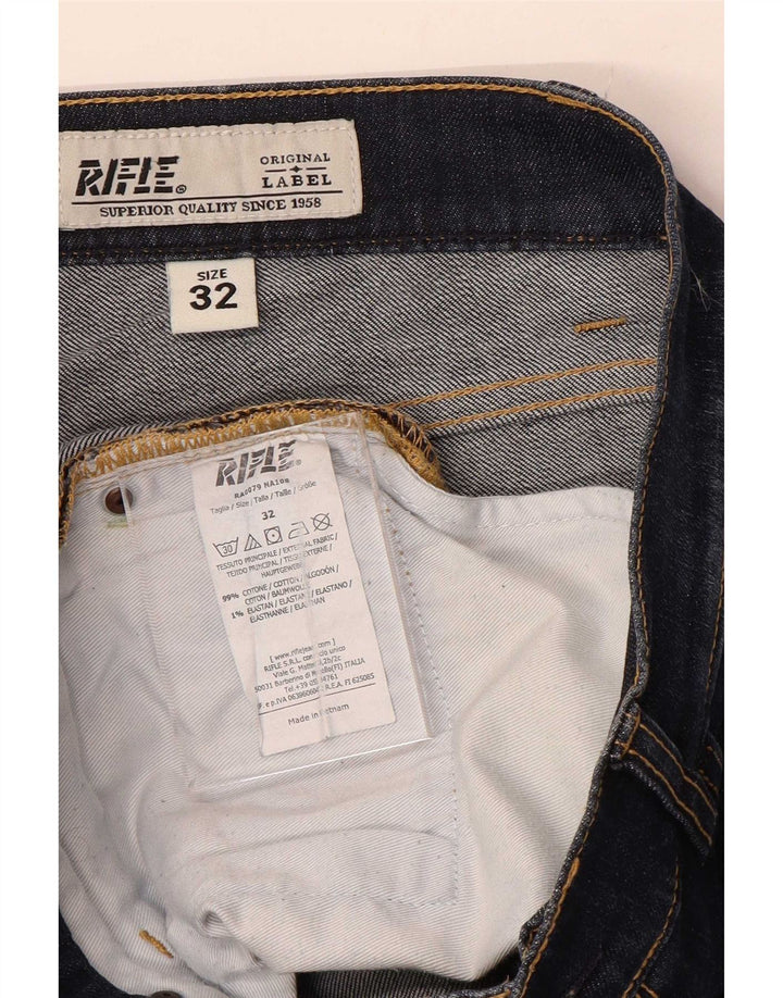 Rifle Herren Slim Jeans W32 L31 Marineblaue Baumwolle