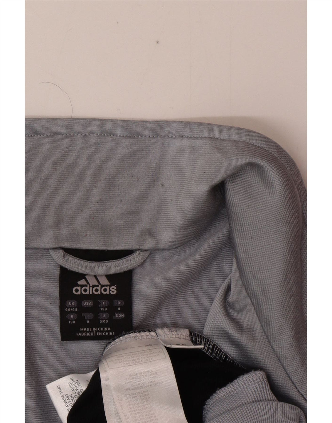 ADIDAS Herren Trainingsanzug Top Jacke UK 46/48 XL Grau Polyester