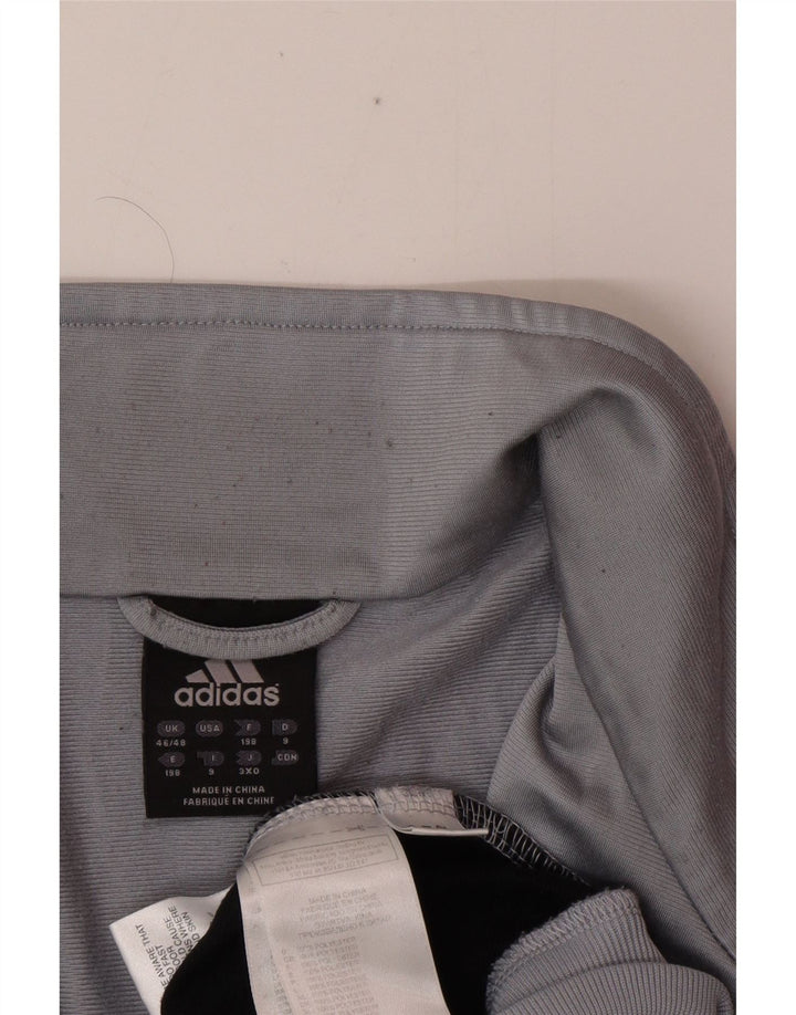 ADIDAS Herren Trainingsanzug Top Jacke UK 46/48 XL Grau Polyester