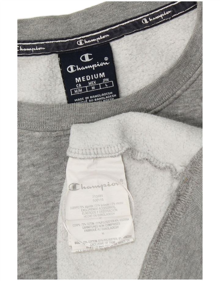 CHAMPION Herren-Sweatshirt-Pullover aus mittelgrauer Baumwolle